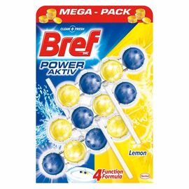 Средство для унитаза BREF Power Aktiv, лимон, 3 шт