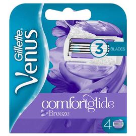 Кассеты GILLETTE VENUS BREEZE 3 лезвия, 4 шт