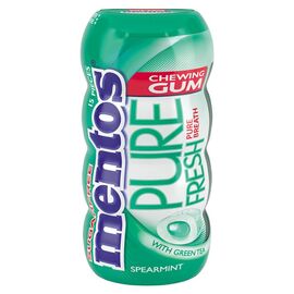 Guma de mestecat MENTOS Pure Fresh Spearmint cu ceai verde, 30 g