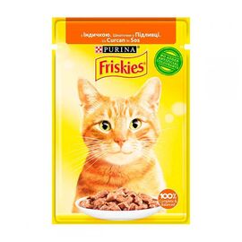 Корм для кошек FRISKIES Влажный, Индейка в соусе, 85гр