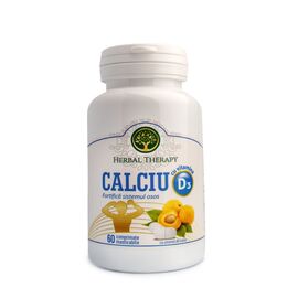 Calciu D3 cu aroma de caise, №60