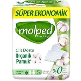 Прокладки критические MOLPED Pure & Soft normal, 24шт