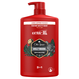 Gel de dus si sampon 3 in 1 OLD SPICE Wolfthorn, pentru corp, par si fata, 1000 ml