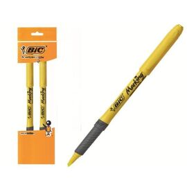 Set textmarkere BIC Brite Liner Grip, galben, 2 buc