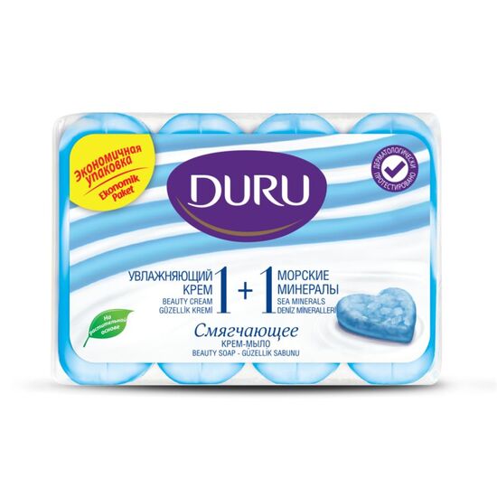 Sapun de toaleta DURU 1+1 Sea minerals 4 x 80 g