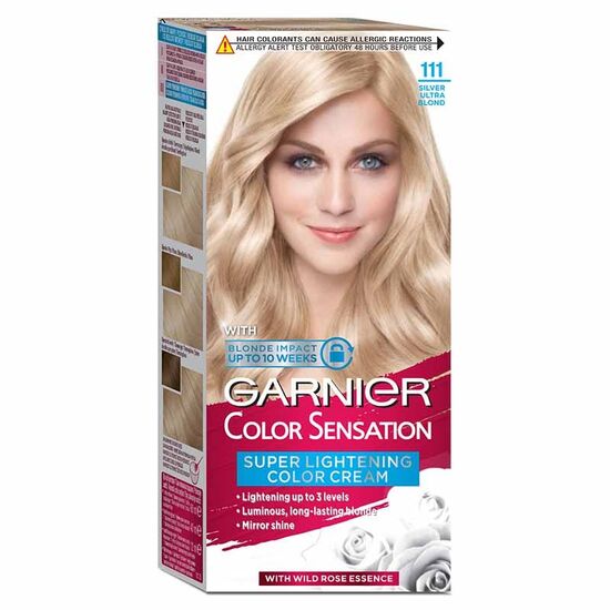 Vopsea-crema pentru par GARNIER Color Sensation, 111 Blond Ultra Argintiu