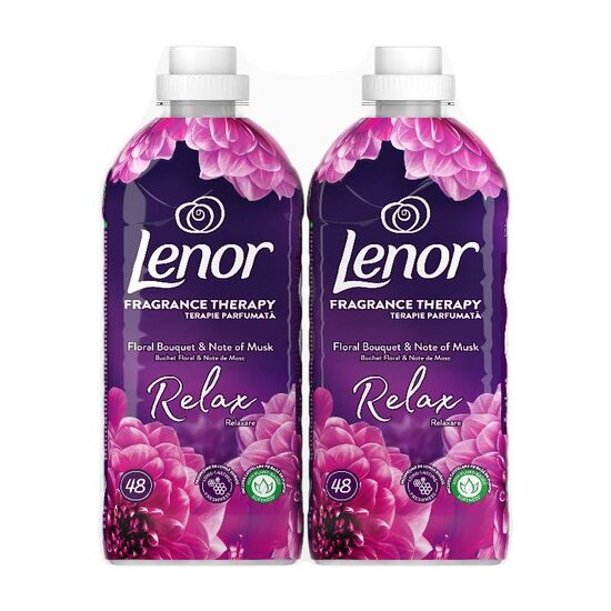 Кондиционер для белья LENOR Floral Bouquet&Musk, 96 стирок, 2x1.2 л