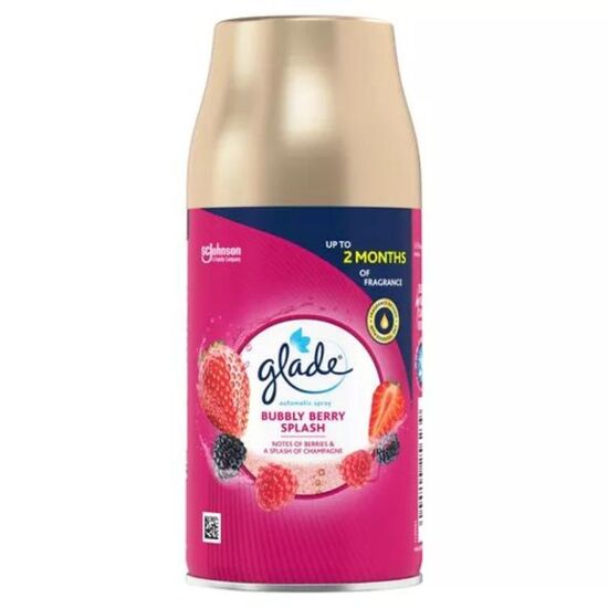 Освежители воздуха GLADE Bubbly Berry Splash, автоматический, запаска, 269мл