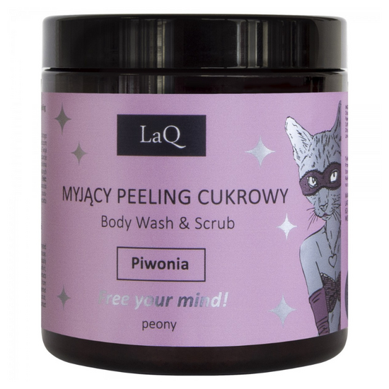 Scrub pentru corp LAQ, Peony, 250 ml