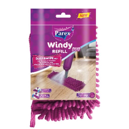 Cap de mop PAREX WINDY Duo Dust & Wipe, cu pulverizare, microfibra, 2 image