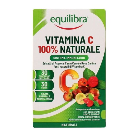 Comprimate EQUILIBRA Vitamina C, 100% natural, masticabile, N30