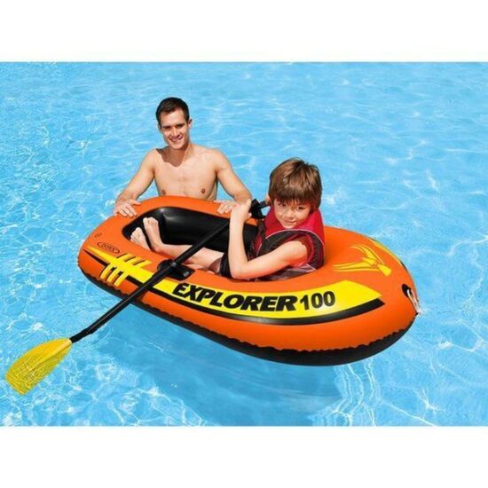 Надувная лодка INTEX Explorer 100, до 55 кг, 6+, 147 x 84 x 36 см, изображение 3