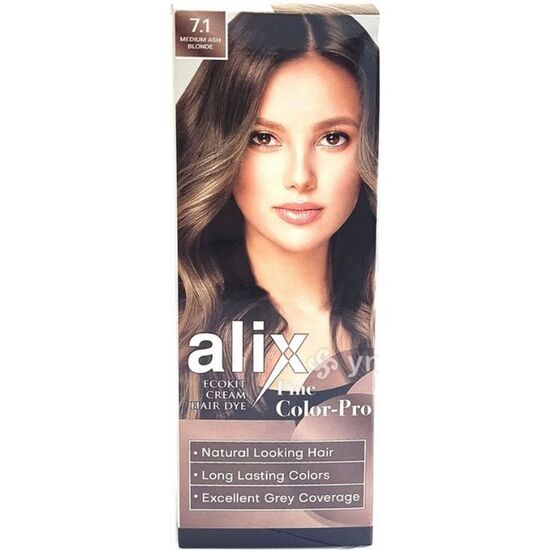 Vopsea pentru par ALIX Medium ash blonde 7.1, 50ml