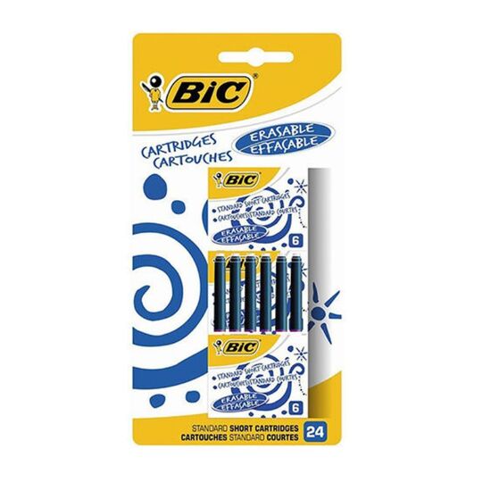 Set cartuse de cerneala BIC, 24 buc, albastru, blister