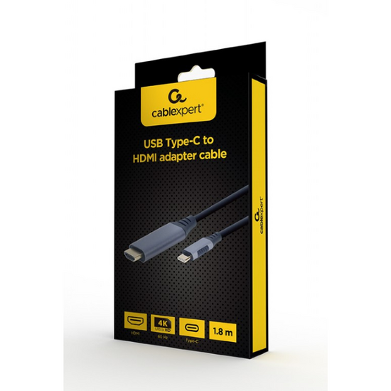 ​Кабель Type-C to HDMI GEMBIRD Cablexpert, CC-USB3C-HDMI-01-6, 1.8 м, изображение 3